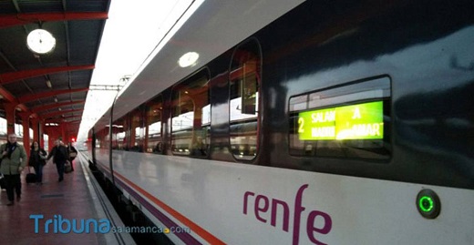 Tres trenes entre Valladolid, Medina y Salamanca sufren desde el domingo modificaciones en sus horarios.