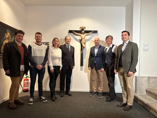 Autoridades presentes en la convocatoria prensa desde la Fundación Museo de las Ferias.